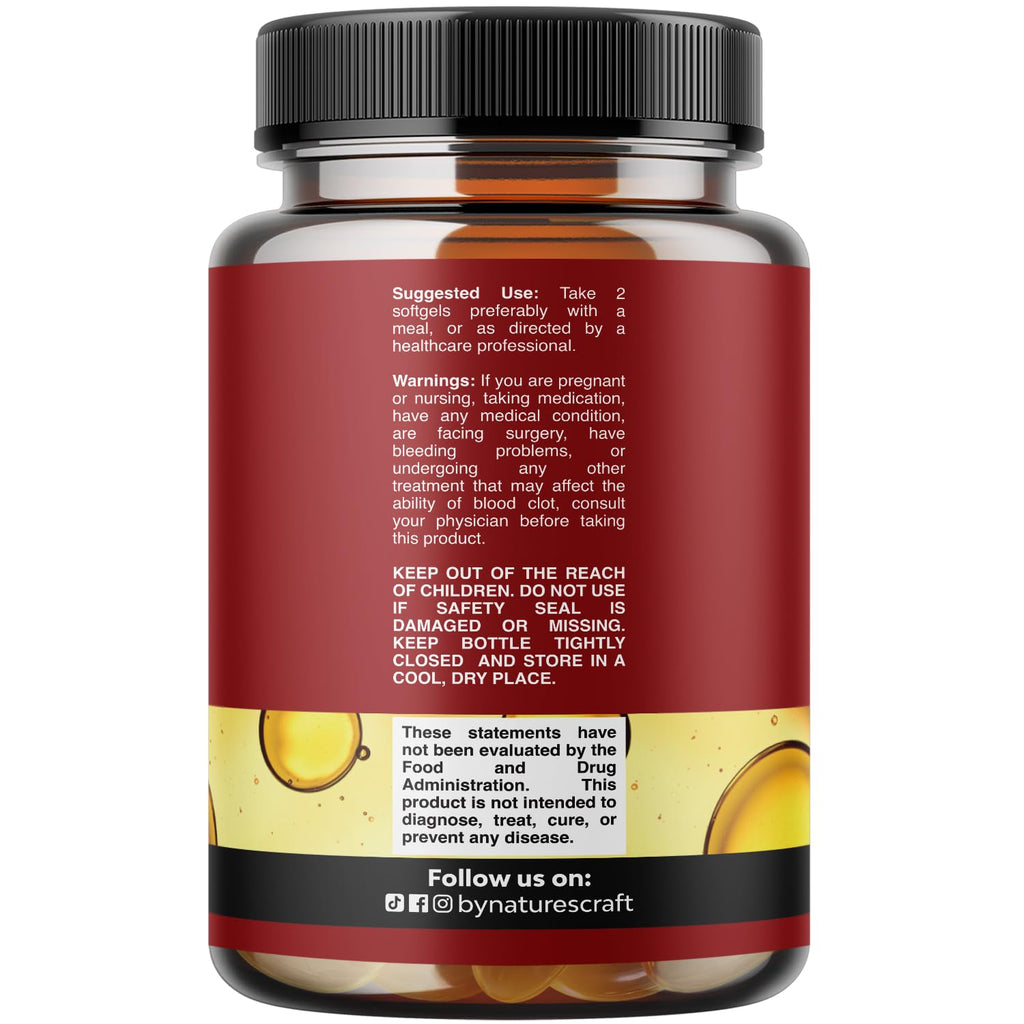 Icelandic Wild Caught Cod Liver Oil Softgels - Fish Omega 3, EPA, DHA, Vitamin D & A, 1000mg Per Serving - Burpless Capsules for Healthy Heart, Healthy Joints, Brain & Immune Support - 240 Count