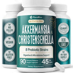 With Christensenella & Akkermansia, 8 Probiotic Strains - 50 Billion CFU