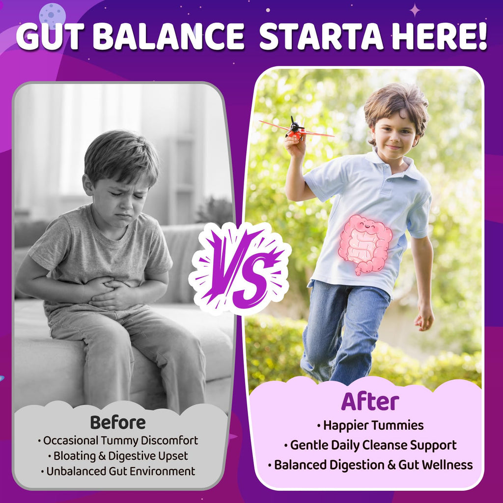 NATISLAND para Cleanse for Humans & Kids, Herbal Gut Health Gummies with Wormwood Black Walnut Clove, Pumpkin Seed & Papaya Seed, Sugar Free, Vegan, Grape Flavor, 60 Gummies