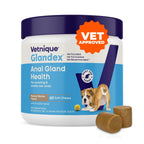 Vetnique Glandex for Dogs Anal Gland Chews 60ct Pumpkin + Digestive Enzymes
