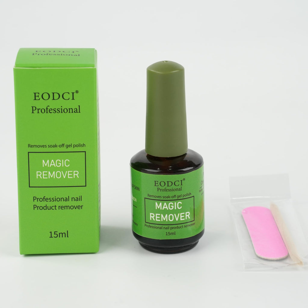 Eodci 3Pcs Magic Nail Polish Remover, Soak-Off Quick,Quickly & Easily Professional Remove Gel Nail Polish, Gel Polish Remover for Nails