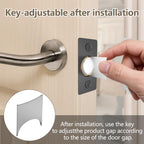 Tonitrui Upgraded Strong Magnetic Door Catch, Replacement for Traditional Door Ball Catch, Quite & Easy to Install, Use for Top of Door, Closet Door, 8 Pack, Black