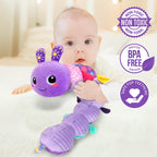 KMUYSL Baby Toys 0-6 6-12 Months, Sensory Music Animal Stuffed Toy for 0 1 2 3 4 5 6+ Months, Plush Toy with Crinkle and Rattles for Infant Newborn, Tummy Time Toys Gifts for 0-3-6-12 Month