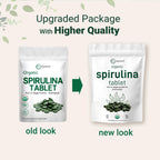 Micro Ingredients Organic Spirulina Supplement, 720 Tablets (4 Month Supply), No Filler & Non-GMO, Rich in Vegan Protein, Vitamins & Prebiotics, Premium Spirulina Pills