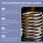 Vedaeyer Rust Remover, Heavy-Duty Concentrated Rust Remover for Metals, Rust Stain Remover for Tools, Stainless Steel, Automotive Parts, Fast Acting Rust (2pcs)