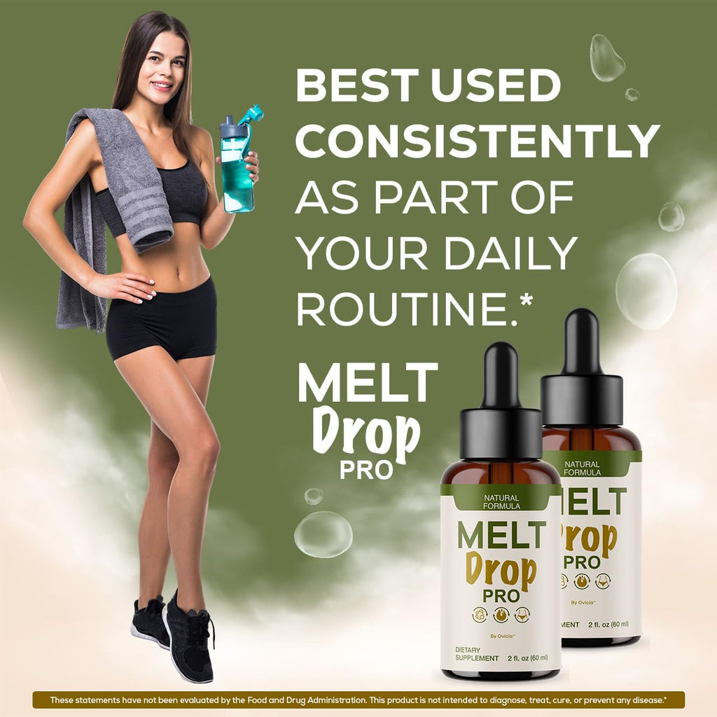(3 Pack) Melt Drops Pro - Official MeltDrops Pro Oral Liquid Advanced Premium Formula Support for Maximum Strength, All Natural Ingredients for Overall Health & Wellness, 3 Bottles for 3 Months