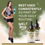 (3 Pack) Melt Drops Pro - Official MeltDrops Pro Oral Liquid Advanced Premium Formula Support for Maximum Strength, All Natural Ingredients for Overall Health & Wellness, 3 Bottles for 3 Months
