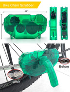 Ultrafashs Bike Cleaner kit,Perfect kit to Clean/Protect/Lube Bicycle,with Chain Scrubber,Cleaning Brush Tool,Wet Lubricant(2oz),Degreaser(10oz)