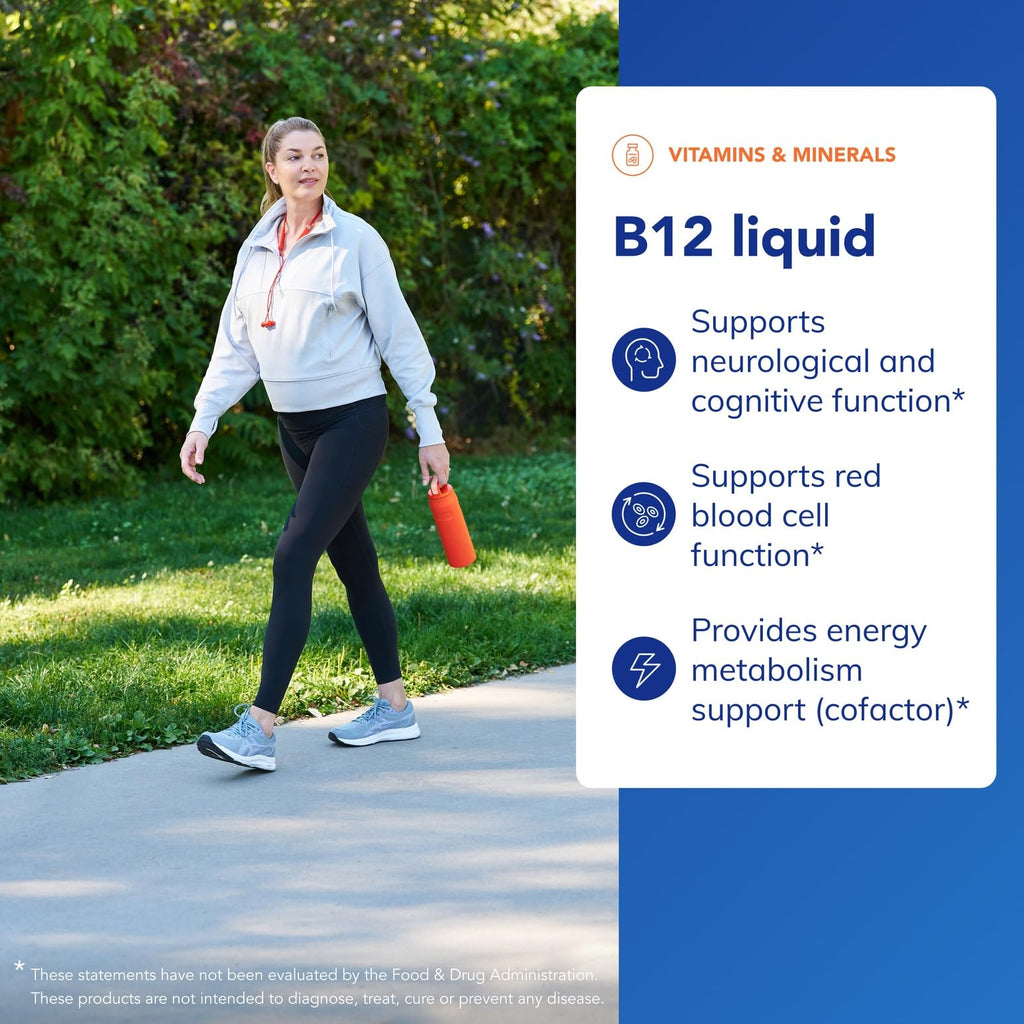 Pure Encapsulations B12 Liquid | 1,000 mcg Vitamin B12 (Methylcobalamin) Supplement to Support Nerves, Immune Health, Energy, and Cognitive Function* | 1 fl. oz.
