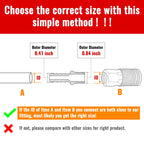 SUNGATOR Hose Barb Fittings, 1/2" NPT to 3/8" Barb Air Hose Fitting, 2-Pack