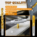 M14x2.0 Tap and 12.0mm Drill Bit for Metal,M2 HSS Metric Drill and Tap Set