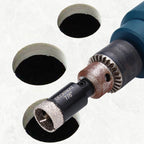 7/8 Inch Diamond Hole-Saw Bits with Pilot Drill Bit - 2pc 7/8" Diamond Tipped Tile Hole Saws with Guiding Bit Accurate Drilling for Porcelain Tile Ceramic Pottery Granite Stone Glass Bottles 22mm