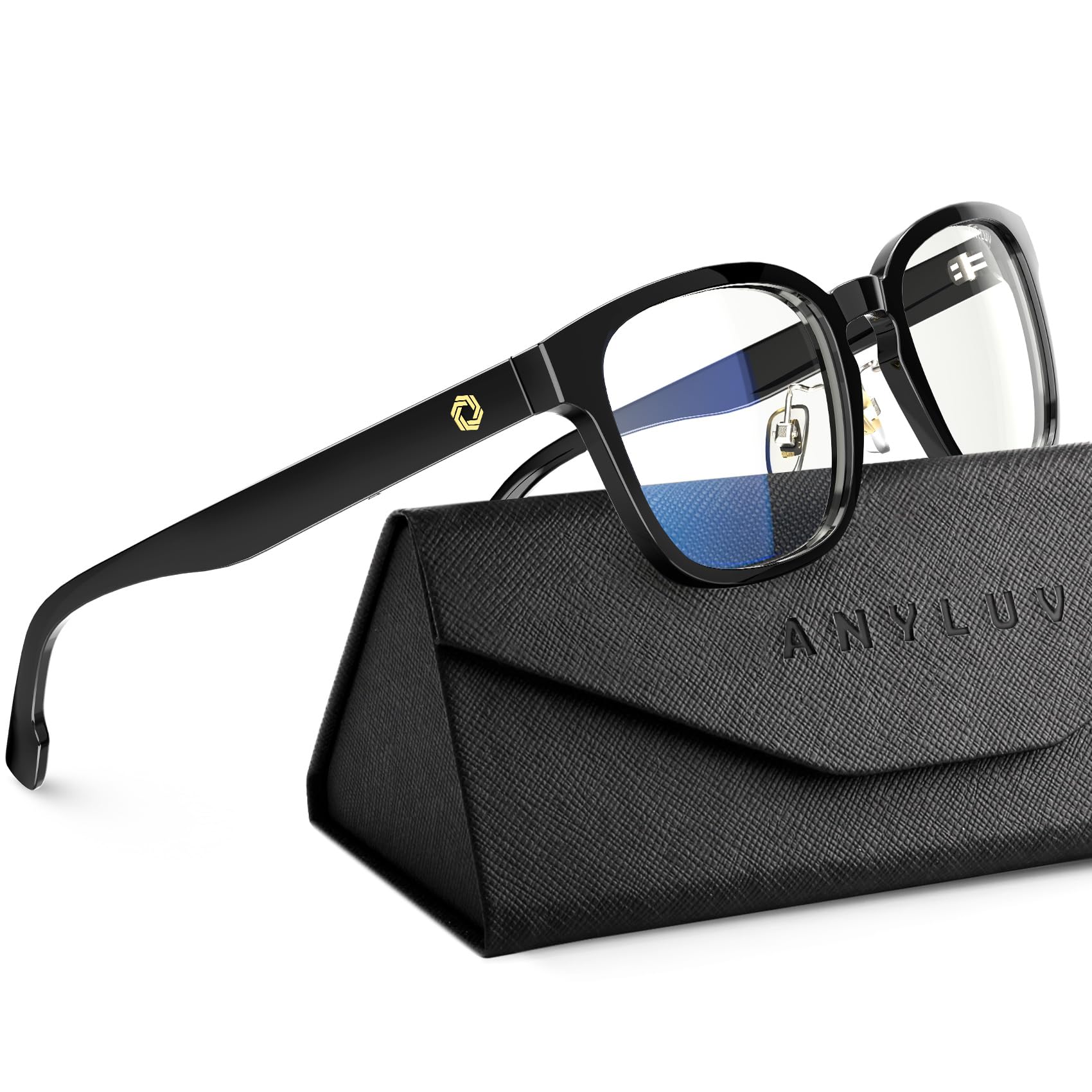 ANYLUV Blue Light Glasses Men Women Computer Gaming Glasses Anti Eyestrain Lightweight Blue Light Blocking Glasses