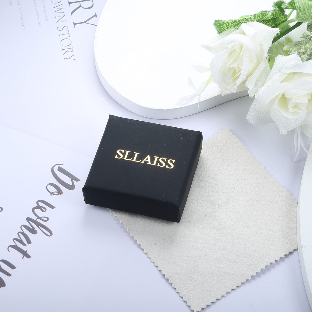 Sllaiss 925 Sterling Silver Stud Earrings for Women Long Post Earrings gold