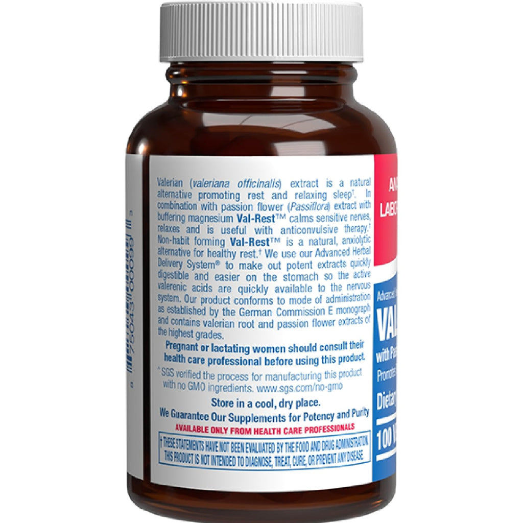 Valerian Root for Sleep and Relaxation - Gentle Magnesium Supplement for Sleep and Mood Support with Passion Flower and Valerian Root Extract - Vegan Non-GMO & Made in the USA - 100 Servings