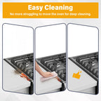 HOSAAM Stove Gap Covers Stainless Steel Black, Stove Gap Filler Extendable Length 13.8" to 27.5", Width 0.79" Oven Gap Filler, Heat Resistant Guard Between Stove Top & Counter (2 Pack)
