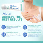 CaboCréme Extra Strength Cabbage Breast Cream - 2X Strength for Engorgement Relief and Breastfeeding Weaning Support - Dry Up Breast Milk - OB-GYN Created & Breastfeeding Mother-Approved - 2 oz