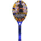 The Executioner Fly Zapper Mosquito, Wasp, Bug, Insect Killer Swatter Electric Fly Zapper Racket Single Layer for Efficient Zapping Indoor Outdoor (Blue)