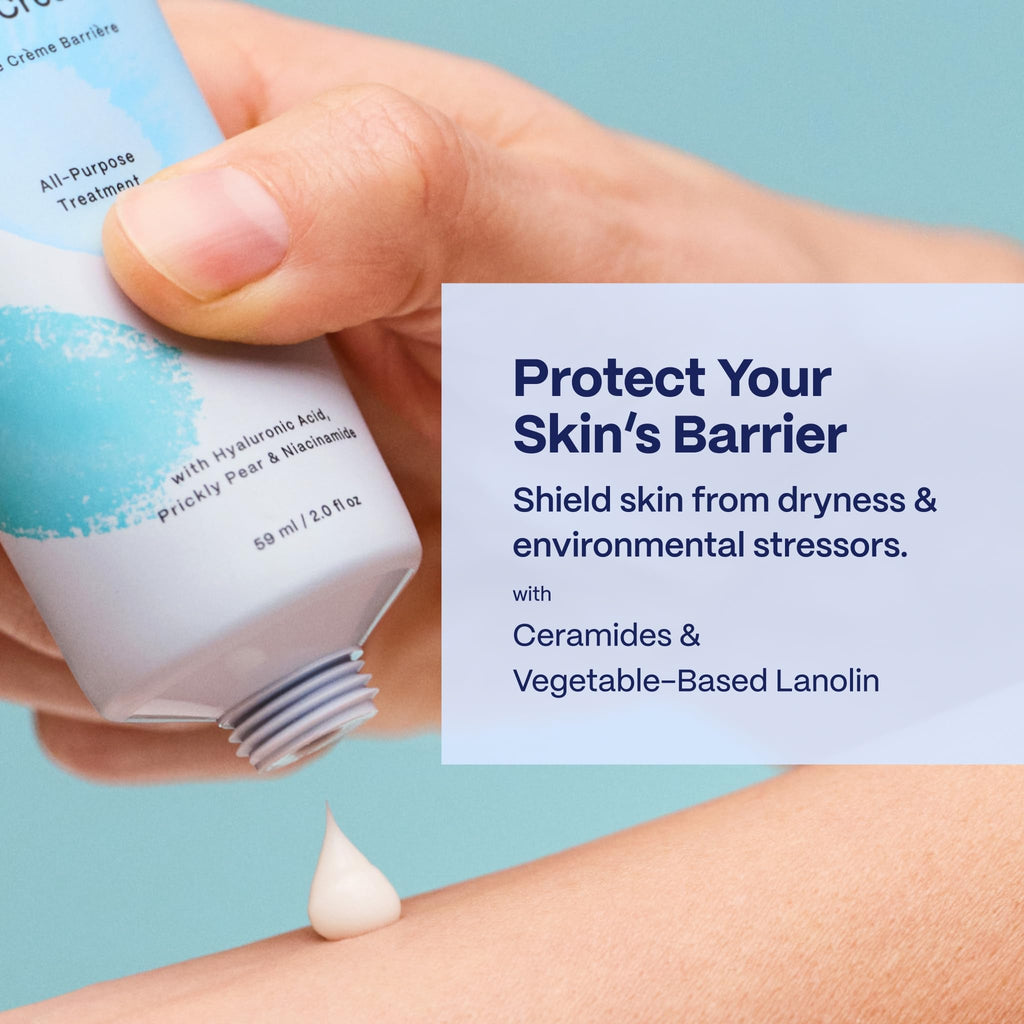 Mad Hippie Ultra-Rich Barrier Cream, Travel-Friendly – Multi-Purpose Moisturizer with Hyaluronic Acid, Niacinamide & Vitamin C, Lotion for Extremely Dry Skin, Vegan & Cruelty-Free, 2 Oz