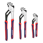 WORKPRO 3 Piece Groove Joint Plier Set, 12/10/8 Inch Adjustable Water Pump Pliers, Straight Jaw Pliers for Home Repair, Gripping, Nuts, Bolts, Pipe & Fittings