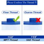 Cryspool® 05015 Spa Filter Compatible with 5CH-35, PMAX50P4, PAS35P, Maax 104309, FC-0300, 35 Sq. Ft hot tub Filter Cartridge, 1 1/2" MPT, 2 Pack