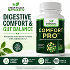 ComfortPro™ Daily Probiotics for Digestive Health | Constipation Relief & Bloating Support for Women & Men | Gut Cleanse with Zinc | Helps Reduce Gas & Promotes Digestive Regularity | Valley Formula