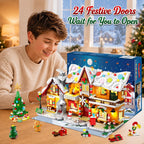 3-in-1 Advent Calendar 2026 Gingerbread House Mini Building Set with Lights