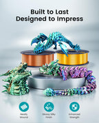 SUNLU Silk PLA+ Filament 1.75mm Multicolor 250gx4, Silky Glossy PLA Plus 3D Printer Filament Bundle for Bambu Lab 3D Printers, Red Gold+Blue Green+Red Blue+Green Purple