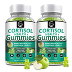 GORNVB Cortisol Gummies, Cortisol Supplement for Women with Magnesium, Ashwagandha, Rhodiola, Phosphatidylserine, L-Theanine, Black Pepper, Vitamin C & B6 - Relaxation, Focus, Sleep Support - 2 Pack