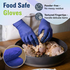 SWIFTLITE Disposable Nitrile Gloves, Food Safe, Latex-Free Powder-Free, Kitchen Rubber Gloves for Cooking, Cleaning and Food Prep (Medium, 300)