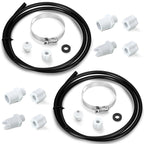 Tondiamo 2 Sets Offline Chlorinator Feeder Replacement Parts Kit Compatible with Cl220 Cl200 - with Saddle Clamp, Hose Tubing, Check Valve & Inlet Coupling for Easy DIY Repair