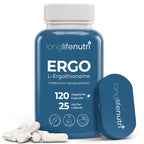 L-Ergothioneine 25mg - 120 Vegetarian Capsules, 4-Month Supply, Antioxidant Supplement for Wellness Routine, GMP Certified, Made in USA