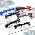 JOSCHOO 6 Pack Computer Reading Glasses for Women and Men with Comfortable Spring Hinges for Men and Womens Readers (6 Mix Clour, 2.50, x)
