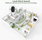 5 Pack WD60 Water Leak Detectors for Home, 100dB Water Sensor Alarm for Basement, Leakage Detection Device for Pipe/Drain/Under Sink Drip, Floor Flood in Bathroom/Kitchen/Toilet/Laundry Room, Black