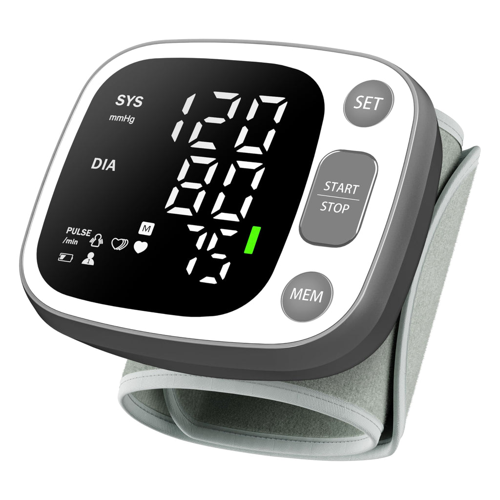 Oklar Wrist Blood Pressure Monitor, FDA Cleared Rechargeable BP Machine