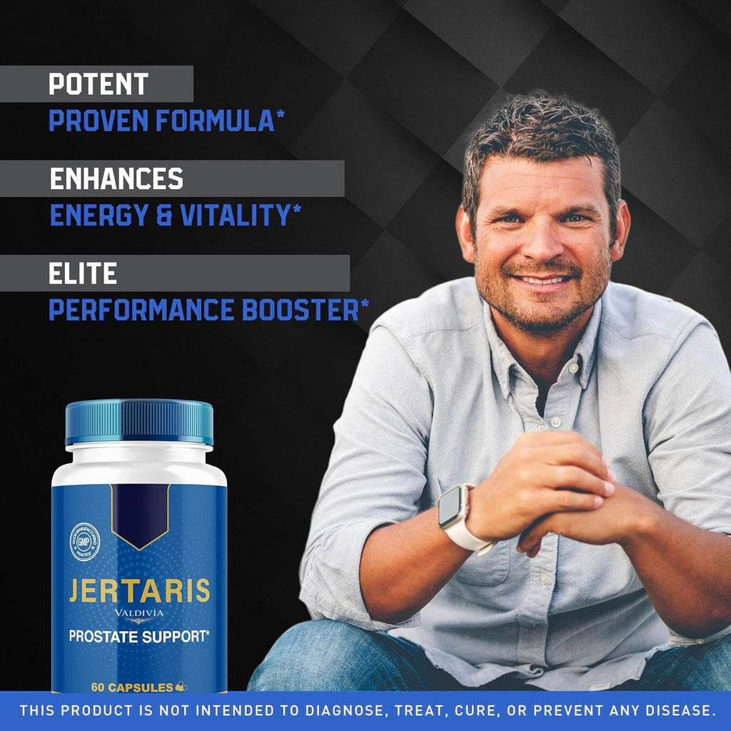 (2 Pack) Jertaris Capsules - Official Jertatis Prostate Health Supplement Support Natural Ingredients - Maximum Strength, Premium Advanced Formula Health & Wellness, 120 Capsules for 2 Months
