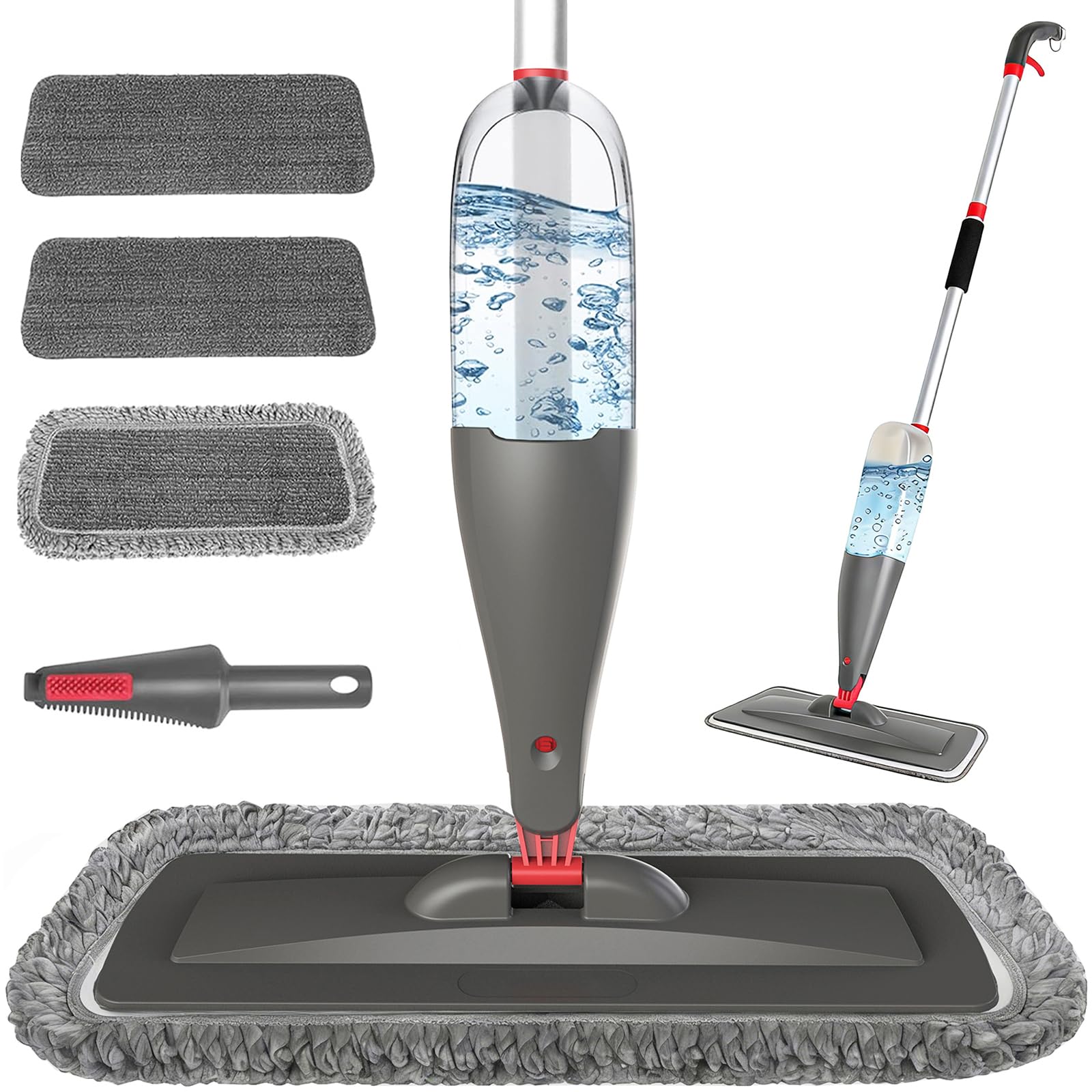 CLDREAM Spray Mop for Floor Cleaning with 3pcs Washable Pads