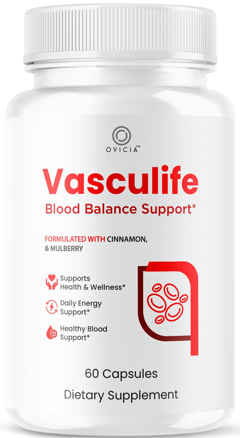 Vasculife Capsules - Official Vascu Life Support Pills Advanced Formula with All Natural Ingredients, Premium Maximum Strength for Wellness & Overall Health Support, 60 Capsules for 1 Month