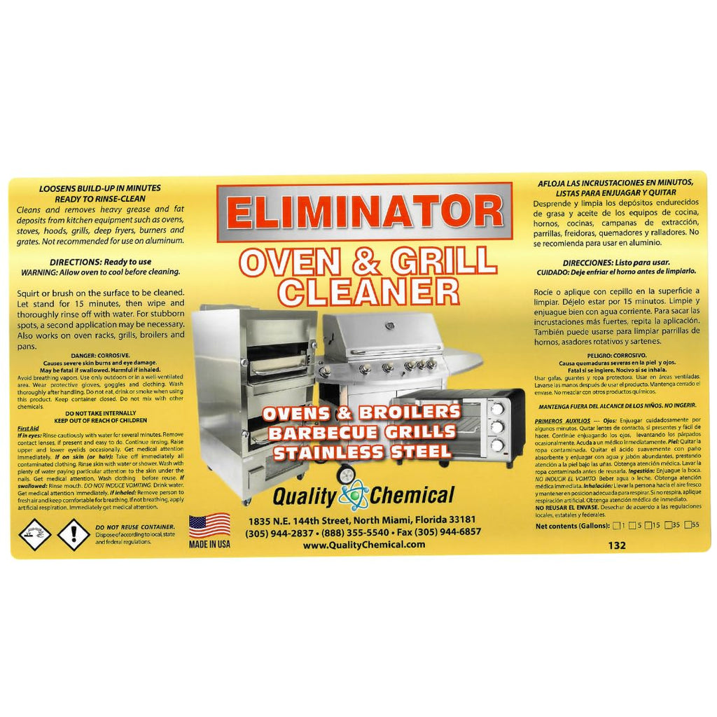 Quality Chemical Oven Cleaner & Grill Cleaner - Heavy-Duty/Fast Acting & Easy to Use/Degreaser/Heavy Duty Oven Cleaner/Best Oven Cleaner/Made in USA - 1 Gallon Combo