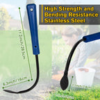 Manual Weed Puller Tool with Plastic Head, Lightweight Hand Weeder & Garden Cultivator, Reusable Weeding Tool with Plastic Handle for Flower Beds & Vegetable Garden