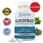 (3 Pack) Glucotrust Advanced Formula 688MG Supplement Pills 180 Capsules