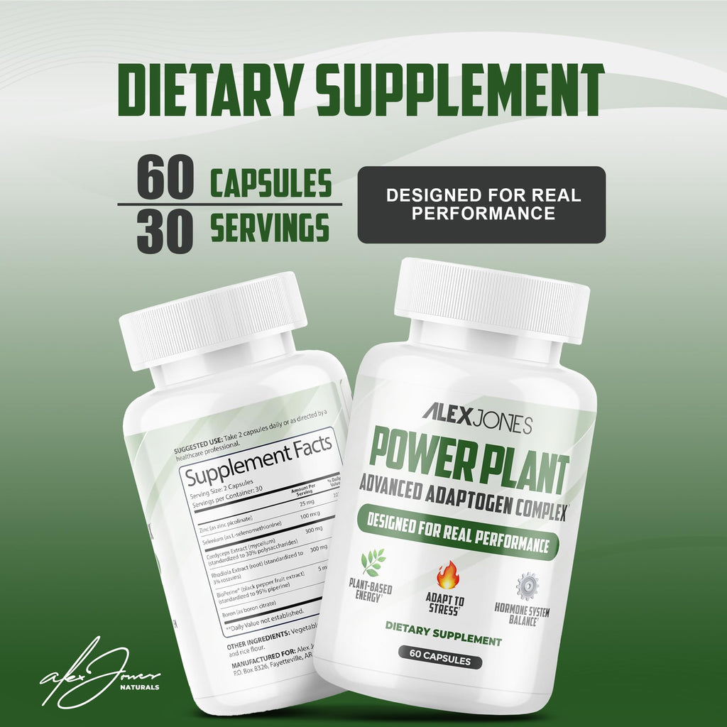 Adaptogenic Mushrooms with Cordyceps & Rhodiola – Daily Blend with Zinc, Selenium & Boron –Vegan Mushroom Capsules Supplement for Active Lifestyles – No Fillers or Additives – 60 Count