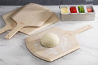 New Star Foodservice Wooden Pizza Peel, 16" L x 14" W, 24" Overall
