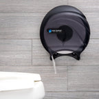 San Jamar Oceans Plastic Single Jumbo Bath Tissue Dispenser, 3.25" Core, Black Pearl