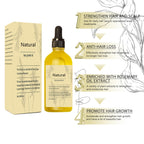 Vegan Natural Hair Growth Oil, 1Pcs hair growth oil Rosemary Oil for Hair Growth Organic for dry damaged hair and growth