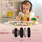 ProCase Noise Cancelling Headphones for Kids Toddler, SNR 27dB Noise Reduction Ear Muffs, Hearing Protection for Monster Jam, Concerts, Fireworks, Shooting, Air Show, Autism Sensory Needs -Lightpink