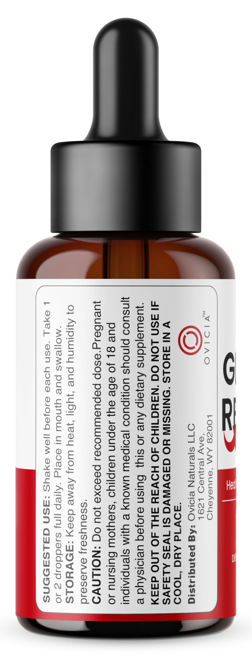 Glyco Reset Drops - Official GlycoReset Oral Liquid Drop Advanced Premium Formula Support Maximum Strength, Natural Ingredients Vitamins for Overall Health & Wellness, 1 Bottle for 1 Month