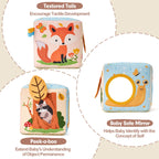 hahaland Baby Tissue Box Toy - Baby Toys 6-12 Months Stocking Stuffers for Babies Montessori Toys for 6 Month Old Must Haves - Boy Girl Shower Gifts 6 9 12 18 Months Old Sensory Pulling Play Scarf Toy