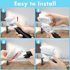 Dish Brush Refills, 12 Pack Dish Brush Replacement Head, Brush Dispenser Refill Fits Soap Dispensing Handle