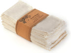 Accent Home Natural Linen Cloth Napkins, Set of 12, 18x18 Inches